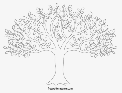 Transparent Tree Line Png - Line Drawing Trees Transparent Background ...