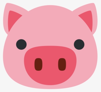 Pig Face Emoji By Winkham Redbubble Clipart Transparent - Cartoon Pig 