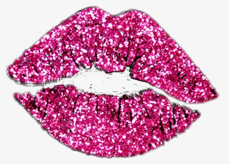 Collab With @aisxpicsart - Glitter Drip Lips Png , Free Transparent ...