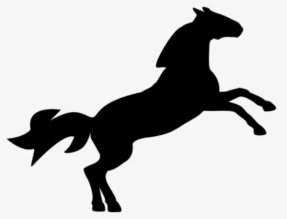 Horse Clip Art Download - Show Jumping Horse Silhouette , Free ...