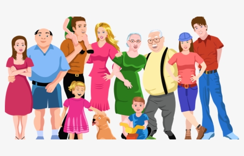 Transparent Extended Family Clipart - Tip El Raton Familia , Free ...