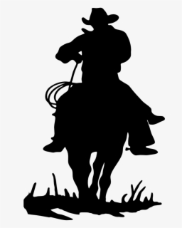 Free Cowboy Silhouette Clip Art with No Background - ClipartKey