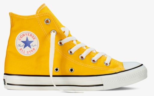 yellow high cut converse