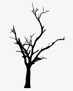 Tree Woody Plant Branch Twig Clip Art - Black Dead Tree Png , Free ...