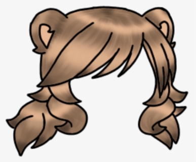 Transparent Ponytail Clipart Gacha Life Hair Edit Free Transparent Clipart Clipartkey