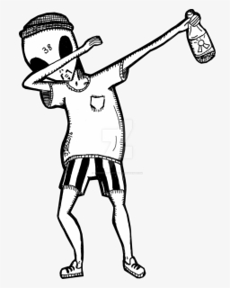Dab Black And White - Imagem Dj Marshmallow Png , Free Transparent ...