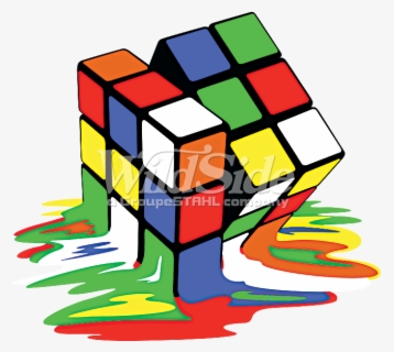Melting Rubik S Cube Melting Rubik S Cube T Shirt Free Transparent Clipart Clipartkey
