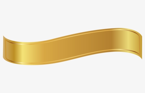 View Transparent Background Gold Ribbon Banner Png PNG
