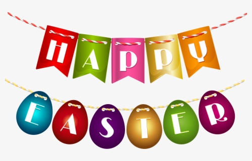 Transparent Happy Easter Banner Png - Clip Art Happy Easter Eggs , Free ...