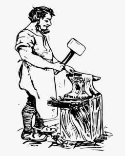 Art,monochrome Photography,artwork - Blacksmith Clipart Black And White