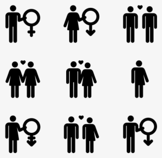 Gender Identity - Stick Figures , Free Transparent Clipart - ClipartKey