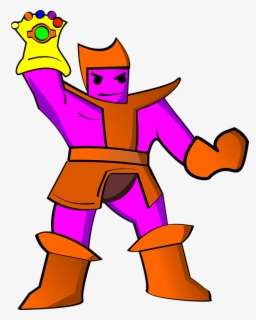 Infinity Gauntlet Thanos Pixel Art , Free Transparent Clipart - ClipartKey