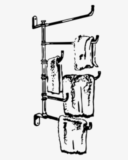Towel Rack - Drawing , Free Transparent Clipart - ClipartKey