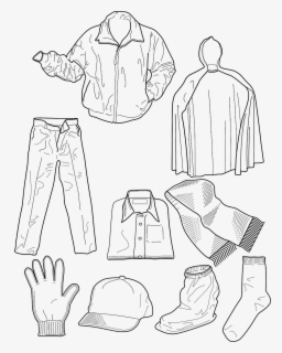 Various Clothing Clothes We Wear Drawing Free Transparent Clipart Clipartkey