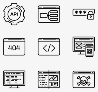 Clip Art Programming Icons Coding - Programming Icons , Free ...