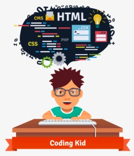 Coding Kid Cartoon , Free Transparent Clipart - ClipartKey