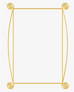 Golden Line Borders Png - Simple Gold Frame Png Transparent , Free ...