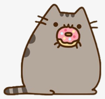 #pusheen #cat #donut - Pusheen Cat Eating Donut , Free Transparent ...