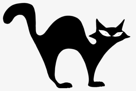 Printable Halloween Black Cat Silhouette , Free Transparent Clipart ...