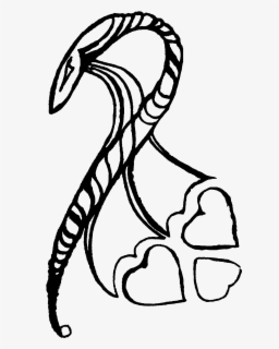 Clipart Freeuse Stock Snakes Drawing Love - Line Art , Free Transparent ...