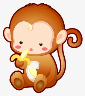 Animated Monkeys Pictures Cartoon Cute Baby Monkey Free Transparent Clipart Clipartkey