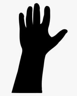 Raised Hand In Silhouette - Hand Silhouette Clip Art , Free Transparent ...