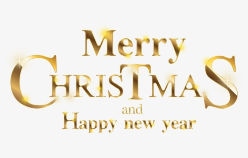 Transparent Gold Christmas Clipart Merry Christmas And Happy New Year 19 Png Free Transparent Clipart Clipartkey