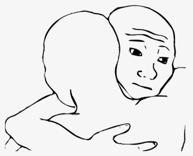 Clipart - - Feels Bad Man Hug Meme , Free Transparent Clipart - ClipartKey