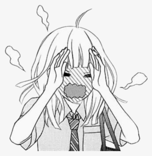 Anime Manga Flustered Embarrassed Embarrassing Anime Girl Blushing Drawing Free Transparent Clipart Clipartkey