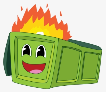 Dumpster Fire Cliparts - Dumpster Fire Emoji Slack , Free Transparent