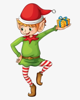 Free Christmas Elves Clip Art with No Background - ClipartKey