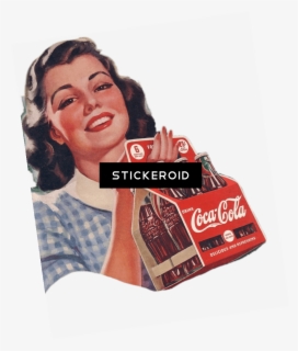 Transparent Vintage Woman Png - Vintage Coca Cola Logo Png , Free ...