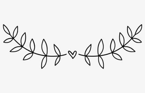 Transparent Curly Heart Outline Clipart - Heart Shape Line Art , Free ...