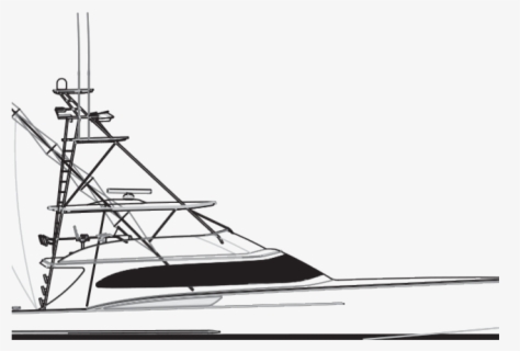 Boat Outline - Boat Hand Drawing , Free Transparent Clipart - ClipartKey