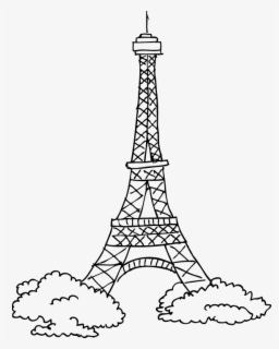 Eiffel Tower Outline , Free Transparent Clipart - ClipartKey