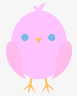 Cute Pink Bird Clipart - Pink Bird Baby Shower , Free Transparent ...