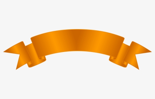 Orange Clip Art Png - Orange Ribbon Banner Png , Free Transparent