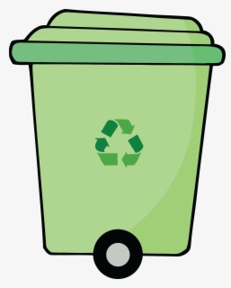 Png Smiling Green Recycle Bin Cartoon Mascot Character - Cartoon ...