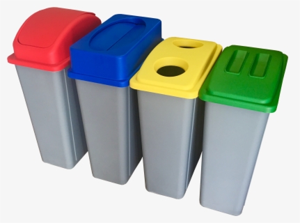 Recycling Station Bins With Coloured Lids - Recycling Station Bins ...