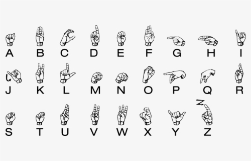 Fist Clipart Sign Language - Z Sign Language India , Free Transparent ...