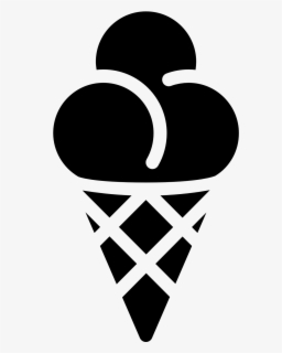 Free Ice Cream Cone Black And White Clip Art With No Background Clipartkey