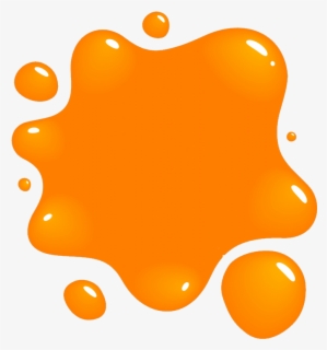 Transparent Orange Clipart - Orange Paint Splash Clipart , Free ...