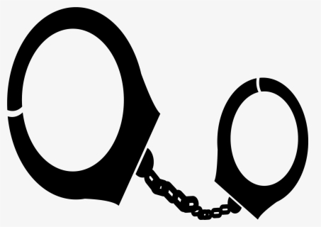 Transparent Handcuffs Clipart Black And White - Circle , Free ...