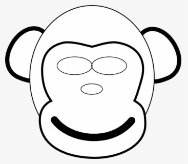 Free Monkey Black And White Clip Art With No Background Clipartkey