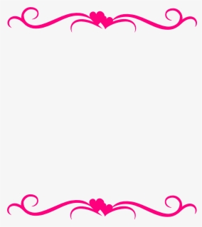 Swirl Border Png Clip Art - Borders Top And Bottom , Free Transparent
