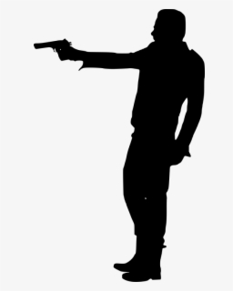 Man With Gun Silhouette Png , Free Transparent Clipart - ClipartKey