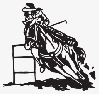 Horse Racing Barrel Racing Coloring Book - Clip Art Barrel Racing ...