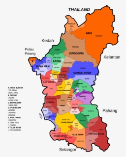 Clipart Legislative Update - Map Of Perak Districts , Free Transparent ...