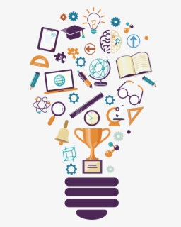 School Painted Light Vector Bulb Logo Education Clipart - Education ...