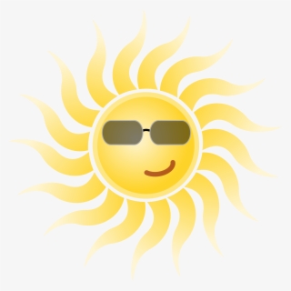 Free Sun With Sunglasses Clip Art with No Background - ClipartKey